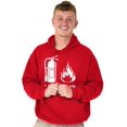 thumbnail image 3 of Put Out Fire Firefighter Fireman Men Big & Tall Graphic Hoodie Brisco Brands 5X, 3 of 6