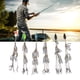 thumbnail image 3 of M Buder 6 Piezas Arreglos de Pesca Tipo Paraguas para Lobina con 5 Brazos y 8 Hojas Brillantes de Acero Inoxidable, Señuelos Multicapa Efecto Banco de Peces, Tamaño 21.00 cm / 8.27 inches, 3 of 9