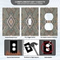 thumbnail image 3 of Light Switch Cover Switch Plate Outlet Cover Plug Cover for Electrical Unused Outlet Cover Intricate Brown Batik Pattern, 3 of 6