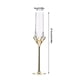 thumbnail image 2 of Copas de champán con tallo dorado, 2 copas de champán de cristal con capacidad de 4,73 oz for aniversarios de boda, 2 of 7
