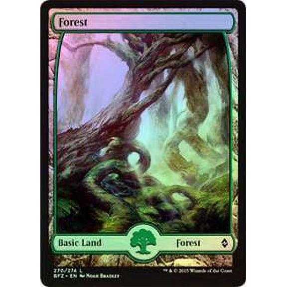 MtG Battle for Zendikar Land Forest (Foil) #270