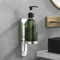 thumbnail image 4 of Wall Mounted Soap Dispenser Pump Bottle Stainless Steel Holder For Shampoo Shower Gel Refillable Conditioner Bottle Holder, 4 of 9