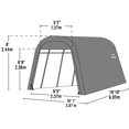 thumbnail image 2 of ShelterLogic 10 x 20 x 8 ft Sandstone AUTOSHELTER® Instant Garage® Roundtop® Shelter, 2 of 12