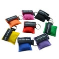 thumbnail image 2 of tooloflife 1/3 Pcs CPR Mask Keychain Ring Emergency Kit for First Aid or CPR Training 8 Color Choice, 2 of 8