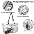 thumbnail image 2 of Customizable Large Handbag – Personalized Tote Bag with Your Unique Photo Design,Email Tell Us The Photos You Want To Customize, 2 of 6