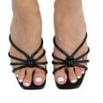 thumbnail image 6 of Delicious Women's Strappy Knotted Block Heel Sandal, Black,  11 M US, 6 of 6