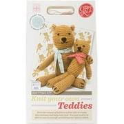 The Crafty Kit Co. Knitting Kit-Teddies