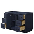thumbnail image 2 of Wyndham Collection Miranda 48" No-Sink Wood Single Bathroom Vanity in Blue/Black, 2 of 4