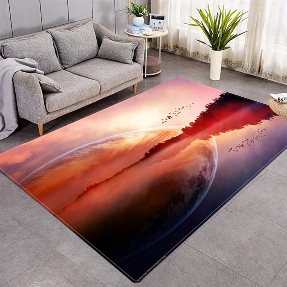 Area Rug Plant Printed 3D Carpet for Living Room Area Rug Kids Bedroom Playing Mat Doormat Entrance