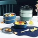 thumbnail image 3 of 2800ML Lunch Box Three Layer Large Capacity Portable Handle Food Grade School Students Bento Food Co, 3 of 5