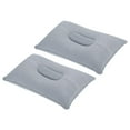 thumbnail image 1 of Almohada inflable Uxcell, almohada de viaje ultraligera para camping, paquete de 2 en gris, 1 of 6