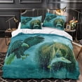 thumbnail image 3 of D Eagle Print Animal Pattern Duvet Cover Settton Duvet Covers, Pillowcases, Hidden Zipper Pcs For Kids Teens, 3 of 5