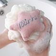 thumbnail image 6 of Cheers.US 2 Pcs Shower Sponge Star Bath Loofahs Pouf Wash Ball Puff Bulk Mesh Brush Body Scrubber for Kids,Toddler,Boys,Girls, Baby Shower Essential Skin Care, Soft Bathing Accessories&nbsp;, 6 of 7
