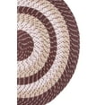 thumbnail image 2 of Better Trends 40" x 60" Tri-Circle Braided Rug 100% Polypropylene Durable and Stain Resistant Reversible Indoor Area Utility Rug, Country Stripe Collection - Brown Stripe, 2 of 4