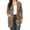 Animal Mocha, variant on Women's Plus Size Casual Long Sleeves Loose Fit Side Pockets Solid Cardigan