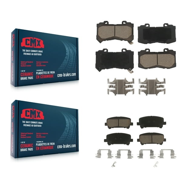 CMX Front Rear Ceramic Brake Pads Kit for Car 2015-2020 Chevrolet Colorado GMC Canyon KCX-100375