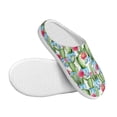 thumbnail image 3 of Lsque Flowers and Cactus Pattern Womens Comfort Cotton on Scuff With Memory Foam and Anti-skid Sole Slipper-44/45, 3 of 7