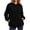 c01Black, variant on LNWUY Split Curved Hem Hoodie Pullover Top for Women Loose Fit Long Sleeve Sweatshirt Fall Winter Casual Blouse with Pockets White XL