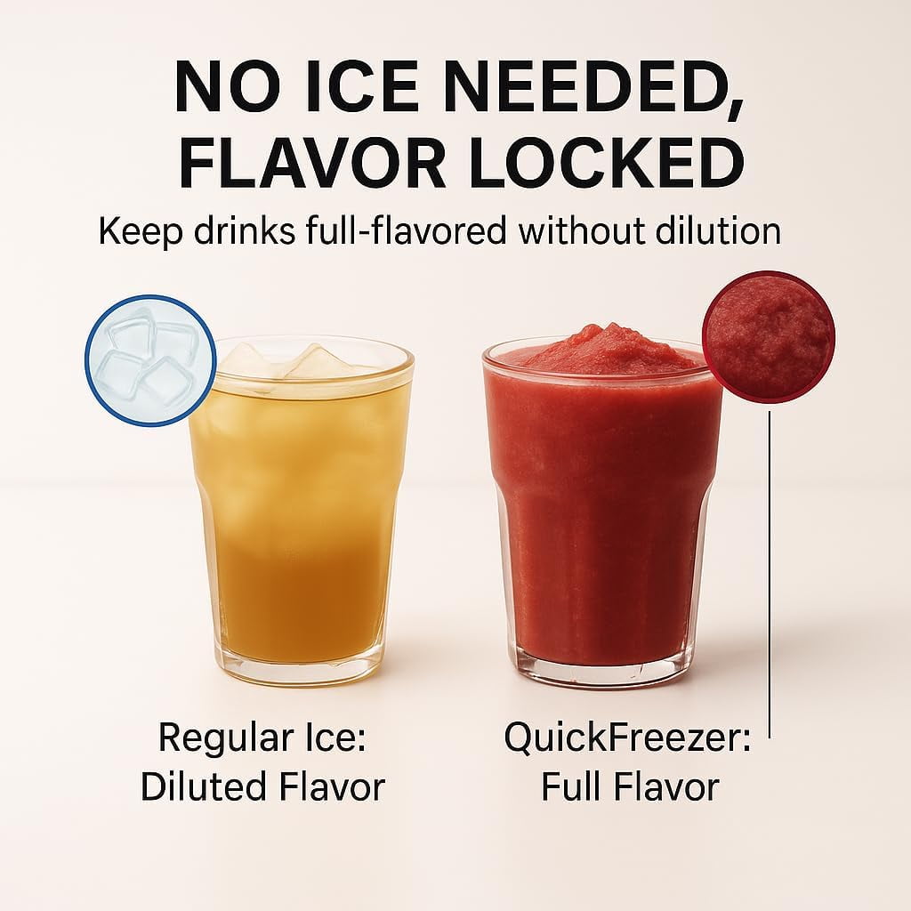 Ice Machine with 15 Ice Modes, 60s Fast Making Slushies, Smoothies, and Margaritas, for Home, or Outdoor Use
