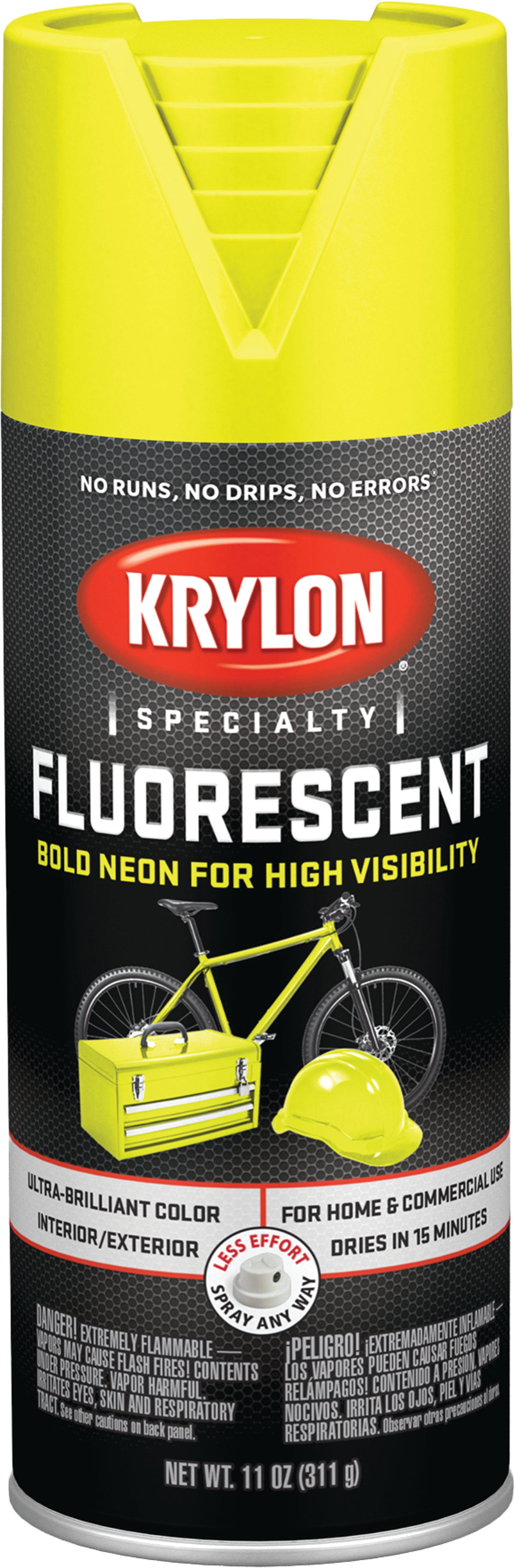 Krylon Krylon Fluorescent Spray Paint 11 Oz., Lemon Yellow