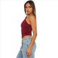 thumbnail image 4 of Tops de Mujer para Salir, Verano, , Top Corto, Camisetas Y2K, Corsé, Ropa de Entrenamiento de Moda 2025 Vino Tinto L, 4 of 10