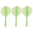 thumbnail image 1 of Eje de dardos y vuelos integrados Uxcell, juego de 3 vuelos de dardos ligeros, verde, 1 of 5