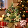 thumbnail image 3 of Flocked Mini Holiday Desktop Ornament Seasonal Tabletop Festive Home Decoration for Christmas Tree Display, 3 of 5
