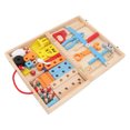 thumbnail image 4 of Caja de herramientas de juguete, caja de herramientas de madera, juguetes finos para niños, caja de herramientas de juguete, caja de herramientas de madera, diseño de clase mundial, 4 of 8