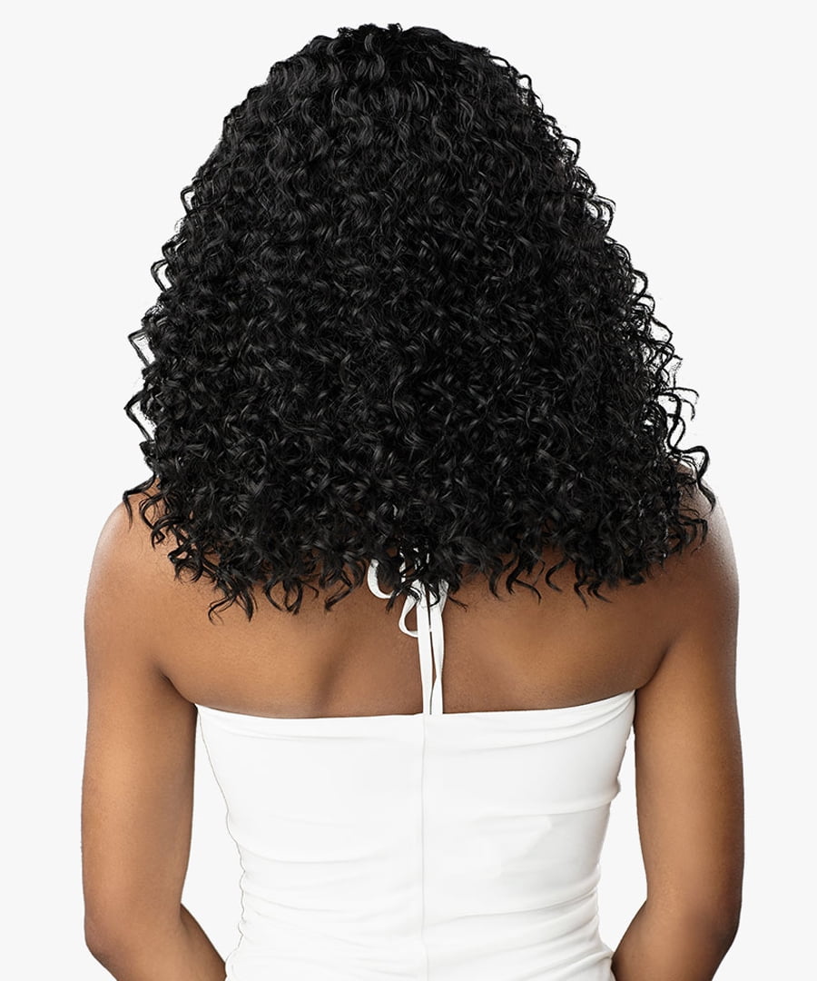 Sensationnel Human Hair Blend HD Lace Front Wig Butta Lace Water Wave 16" (BALAYAGECARAMEL)