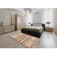 thumbnail image 5 of Ahgly Company Machine Washable Indoor Square Abstract Rust Pink Area Rugs, 8' Square, 5 of 7