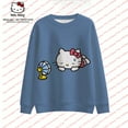 thumbnail image 4 of Sportswear couple Adolescent Mode Décontractée Hello Kitty Chandail à Capuchon Femme Vêtements d'Extérieur Mode Automne Chandail à Capuchon Tenue Parent-Enfant, 4 of 6