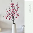 thumbnail image 4 of Artificial Plum Blossom Branch 21 Inch, Single Stem White Flower for Floor Vase, Spring Festival Home Decor, Faux Floral Arrangement, 1 Plum Blossom, 4 of 9