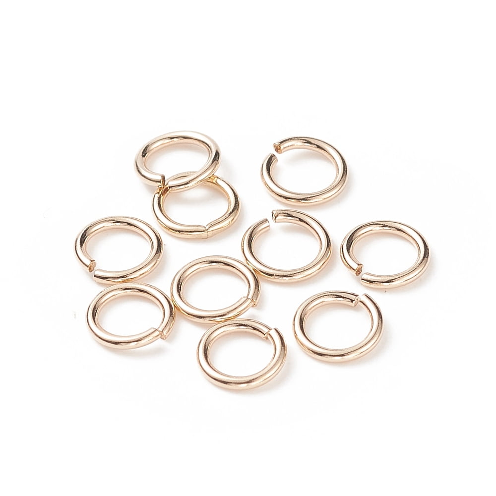 Yellow golden Filled Jump Rings Open Jump Rings 1/20 14K golden Filled 20 Gauge 5x0.76mm Inner Diameter: 3.5mm