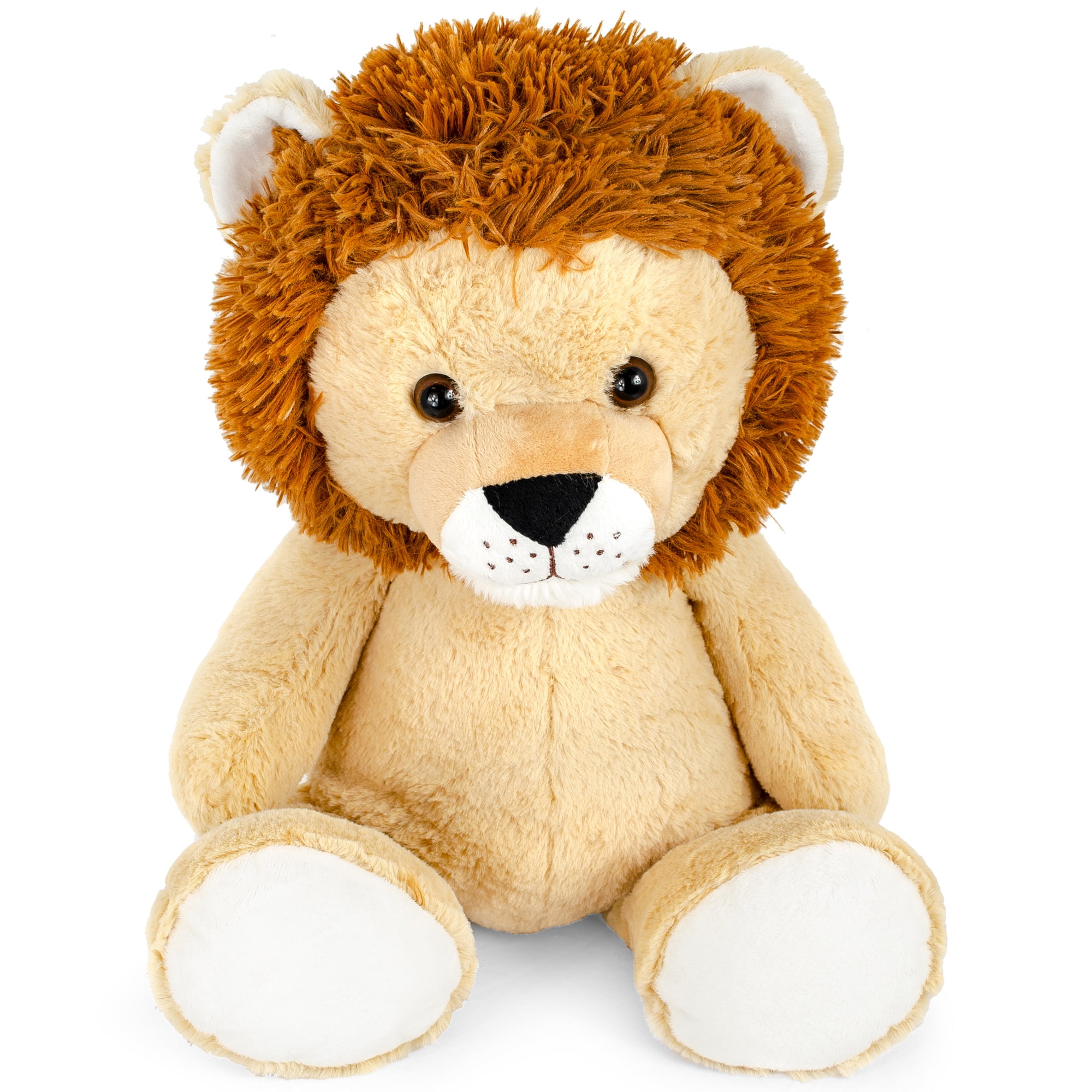 Lion Plush Soft Cuddly Huge Stuffed Animal Big Jungle Gift Kids Toy Teddy Brown