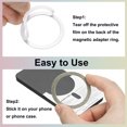thumbnail image 3 of Uxcell Magnetic Adapter Ring, Magnetic Wireless Charger Conversion Kit Grey, 3 of 8