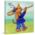 thumbnail image 2 of Marmont Hill "Give a Dog a Trombone" by Janet Nelson Painting Print on Wrapped Canvas, 2 of 5