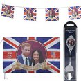 thumbnail image 2 of Royal Couple Rayon Flag With Grommets, 2 of 3