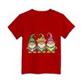 thumbnail image 4 of Hessimy Girls Short Sleeve Tops Casual Crewneck T Shirts Kids Babydoll Tunic Tees Blouses(Red,7-8 Years), 4 of 4