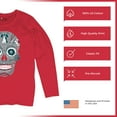 thumbnail image 6 of Philly Thing Sugar Skull Women's Long Sleeve T-shirt Day of the Dead Dia de los Muertos, 6 of 7