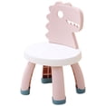 thumbnail image 3 of 1Set Pink Children Back Chair With Cylindrical Legs For Kids Bedroom Playroom, 3 of 9