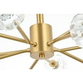 thumbnail image 6 of Elegant Lighting Graham 10-Light Modern Crystal/Iron Pendant in Gold, 6 of 9