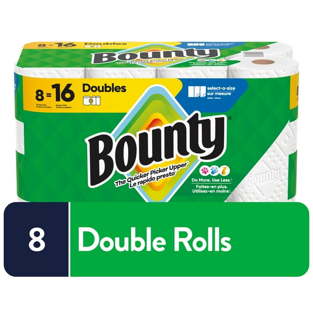 Bounty Paper Towel 8 Rolls (16 Regular Rolls Equivalent)