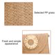 thumbnail image 4 of Bolso de mano de paja para mujer tejido pompón flor hombro bandolera de mano, 4 of 6