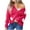 Hot Pink, variant on SHTXOZHI Women's Long Sleeve Button Down Sweater Cardigan Cute Embroidery Knit Cardigan Fall Outfit