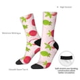 thumbnail image 4 of Fuzoiu Hand Drawn Strawberry Print Athletic Crew Socks for Men & Women,Casual Crew Socks,Above Ankle Crew Socks for Business, Casual, 4 of 6