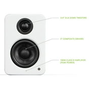 Kanto YU2 Powered Desktop Speakers - Pair (Matte White)