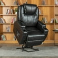 thumbnail image 2 of Mecor Lift Chairs,Power Lift Recliners for Elderly,PU Leather Lifting Chair with Massage/Heat/Cup Holders/Remote Control for Living Room (Black-Upgraded), 2 of 8