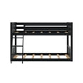 thumbnail image 4 of Max & Lily Solid Wood Scandinavian Twin over Twin Bunk Bed for Kids with Ladder, 4 of 12