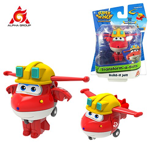 Figuras de acción de Super Wings para niños, Mini juguete transformable de 2 pulgadas, deformación, avión, Robot, regalos Fivean unisex