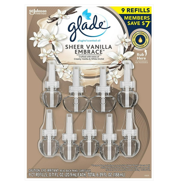 Glade PlugIns Clean Linen Scented Oil Refill, Essential Oil